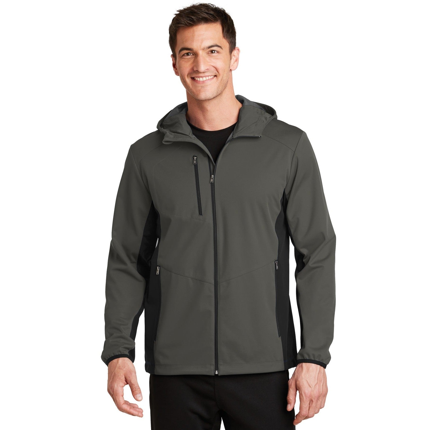 Port Authority-Port Authority® Active Hooded Soft Shell Jacket. J719-MedTech-3